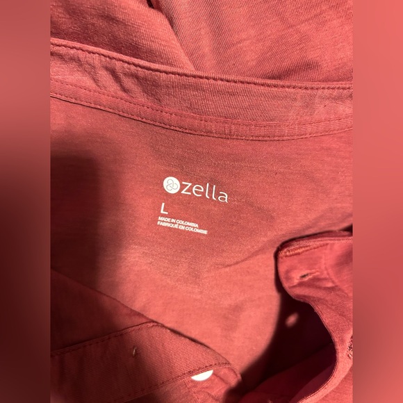 Zella Long Sleeve Soft Henley shirt w/ 3/4 buttons- size l - Picture 7 of 10